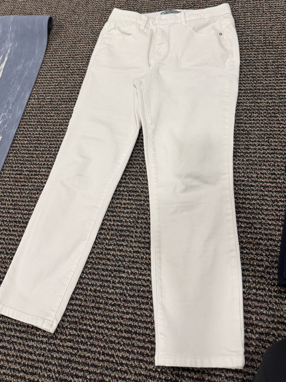 Wit & Wisdom White Straight-Leg Jeans